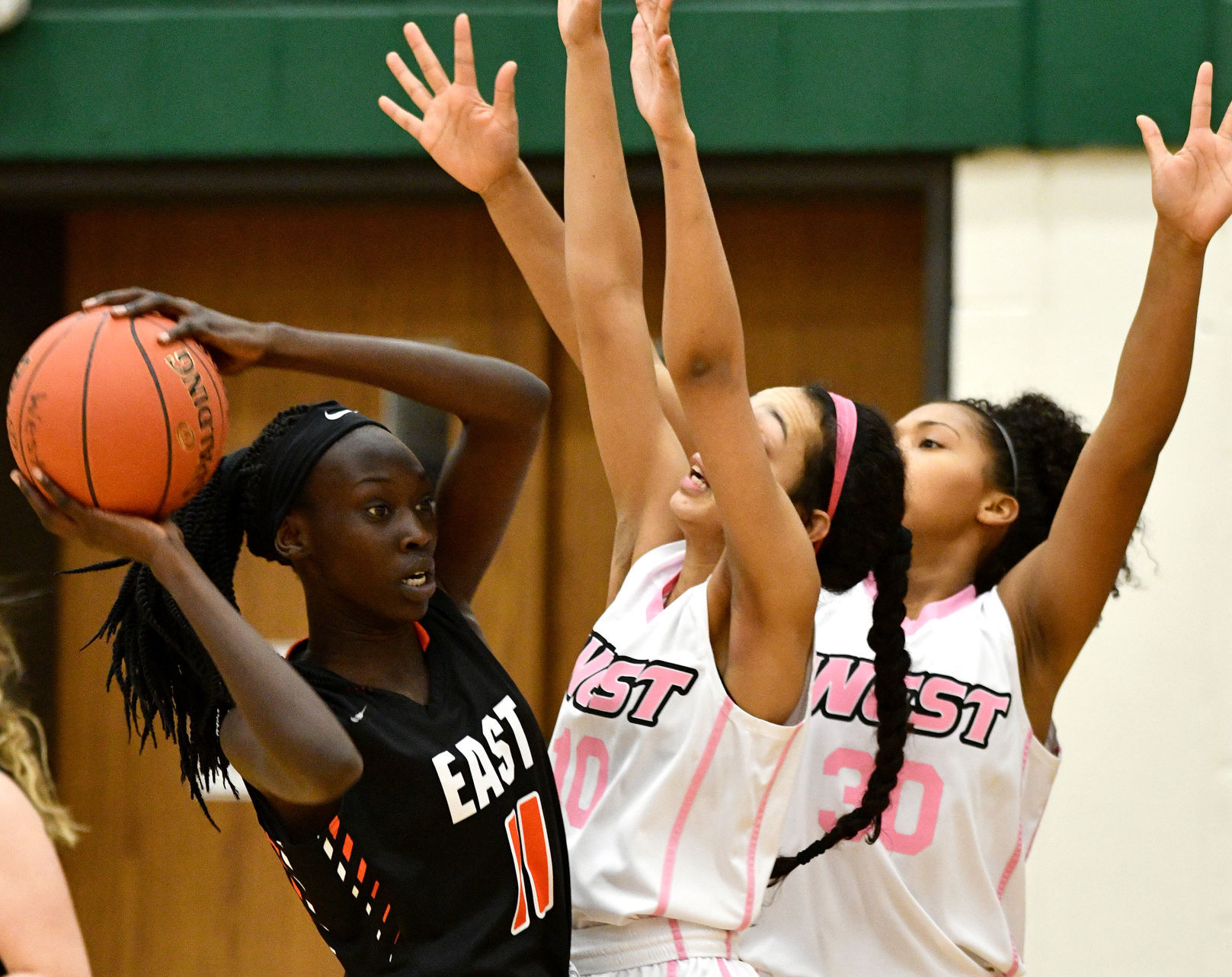 West vs East girls basketball